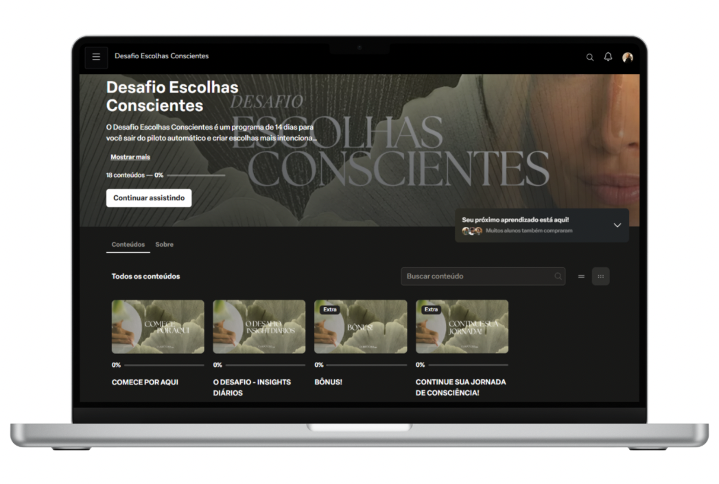 Plataforma de aulas do Protocolo